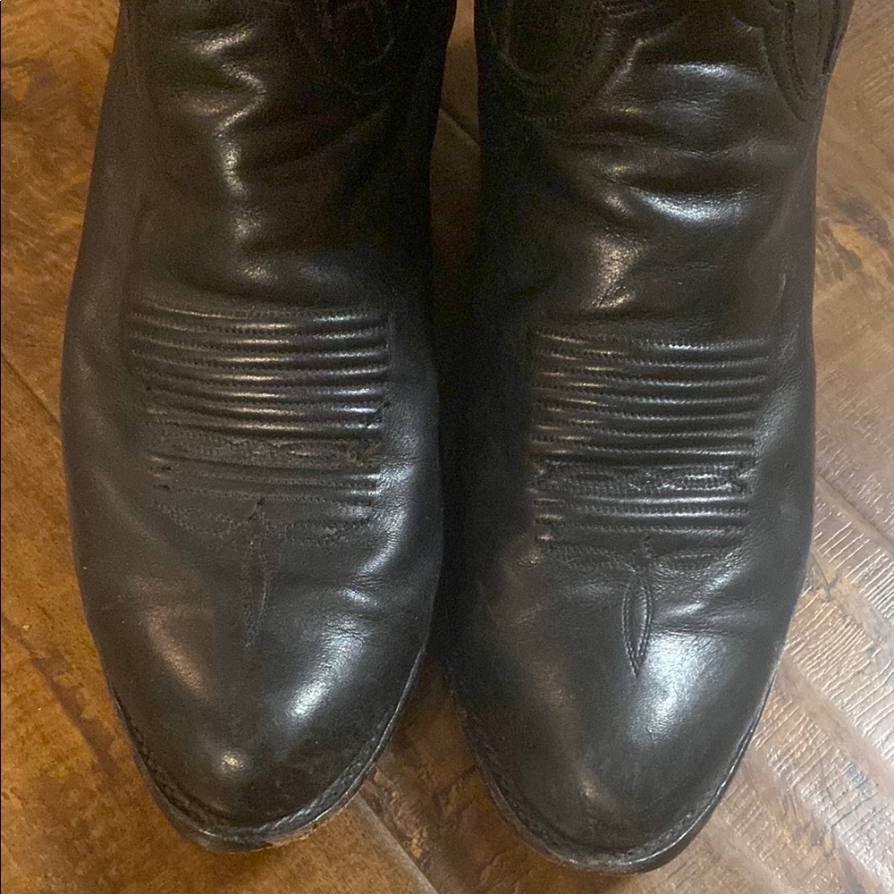 Lucchese Black Western Cowboy Boots Timeless Elegance